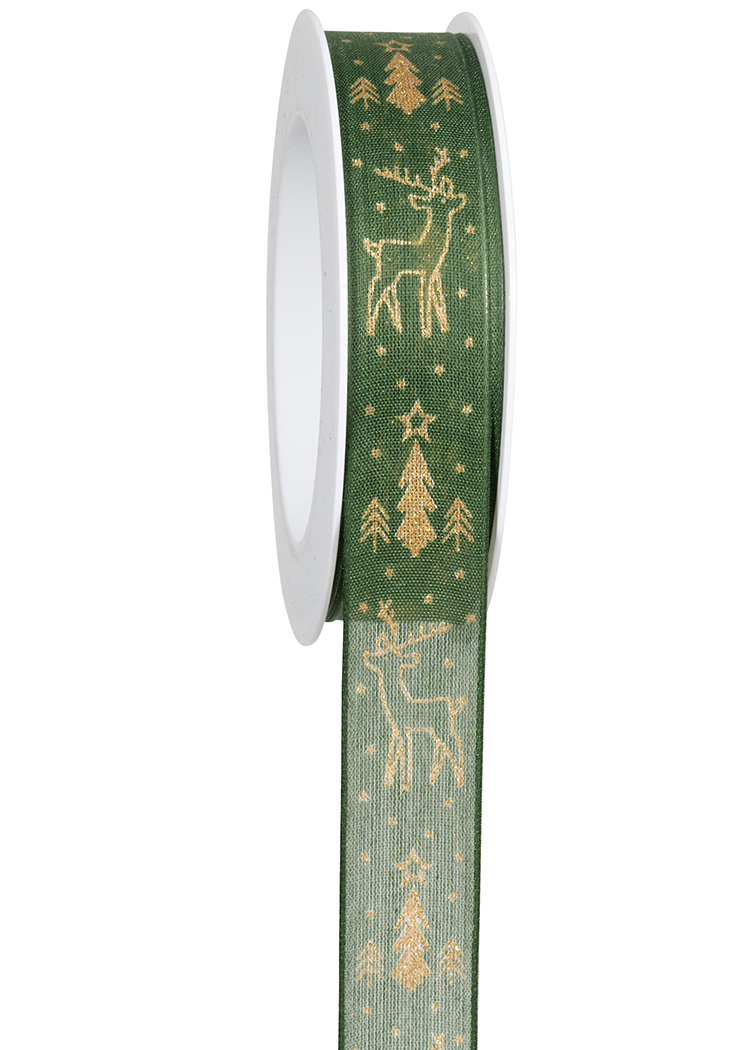 NASTRO RENTIER RACES 25MM. 18MT. VERDE SC.