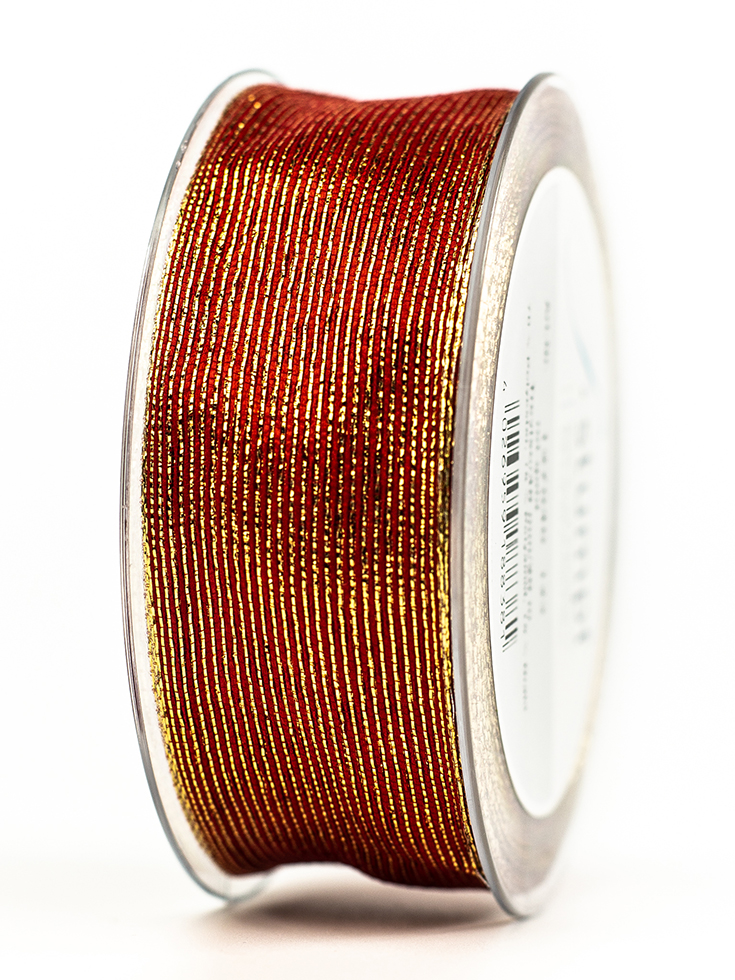 NASTRO TREVISO 40MM. 20MT. ROSSO /ORO