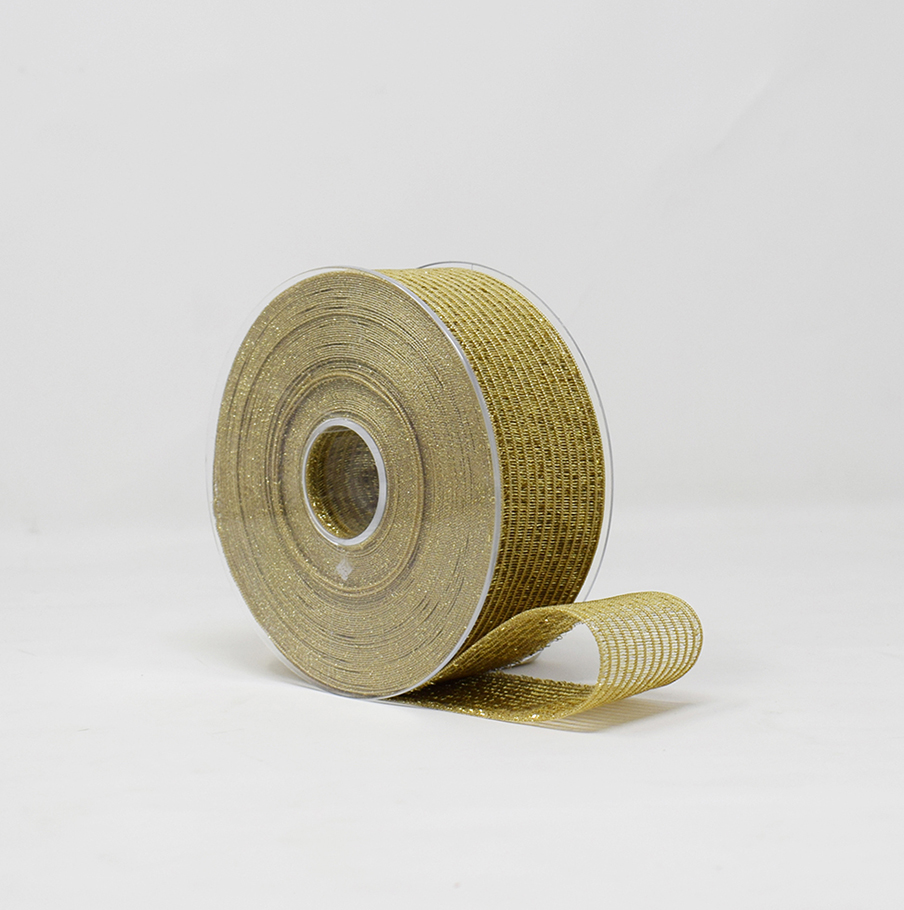NASTRO LUCE ANIMATO 40MM. 20MT. ORO