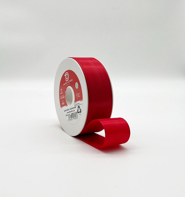 NASTRO TAFFETAS 40MM. 50MT. ROSSO