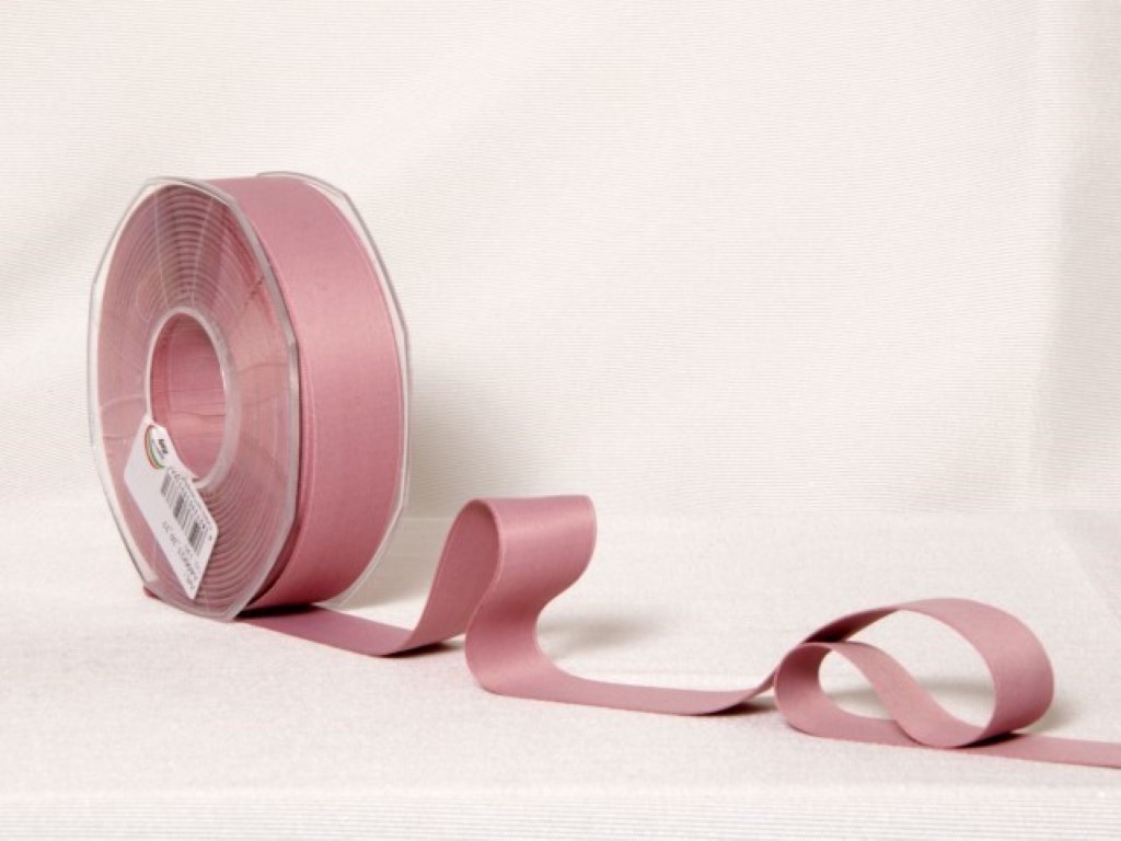 DOPPIO RASO OPACO 25MMX20MT. ROSA ANT.
