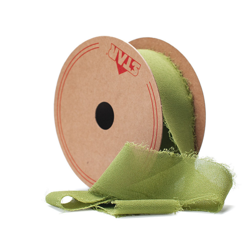 NASTRO CHIFFON 40MM. X15MT. OLIVA