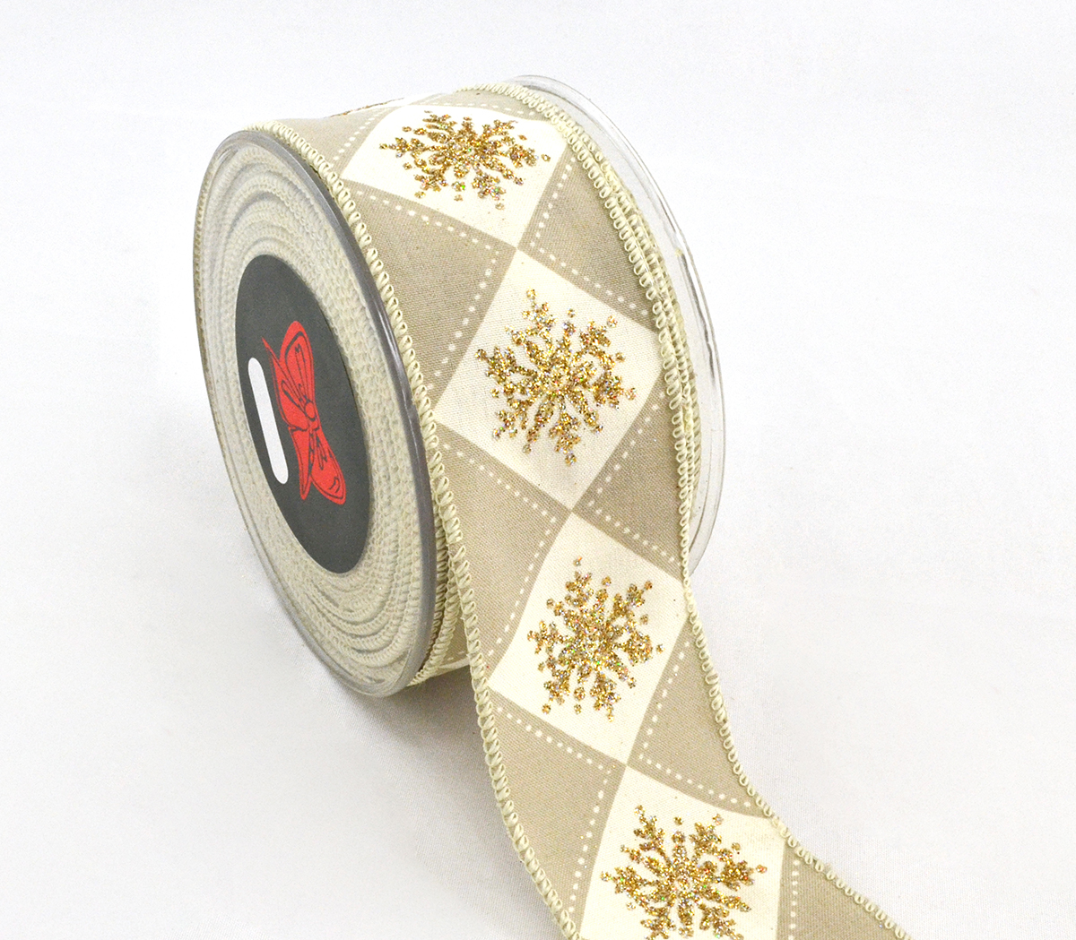 NASTRO C/ROMBI 5CM. X9MT. IVORY