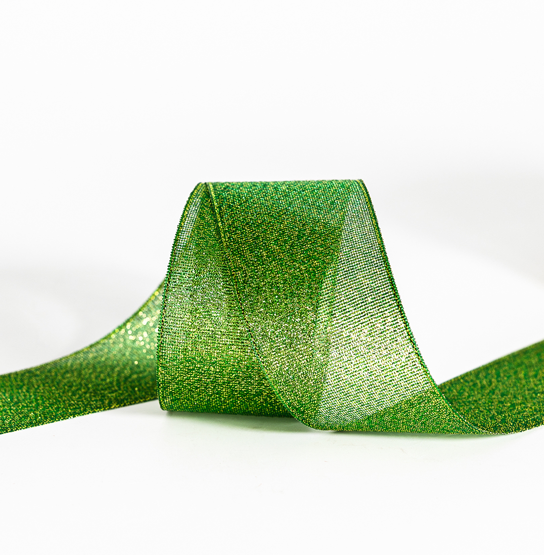 NASTRO BRILLANT 15MM. 100YD VERDE/ORO