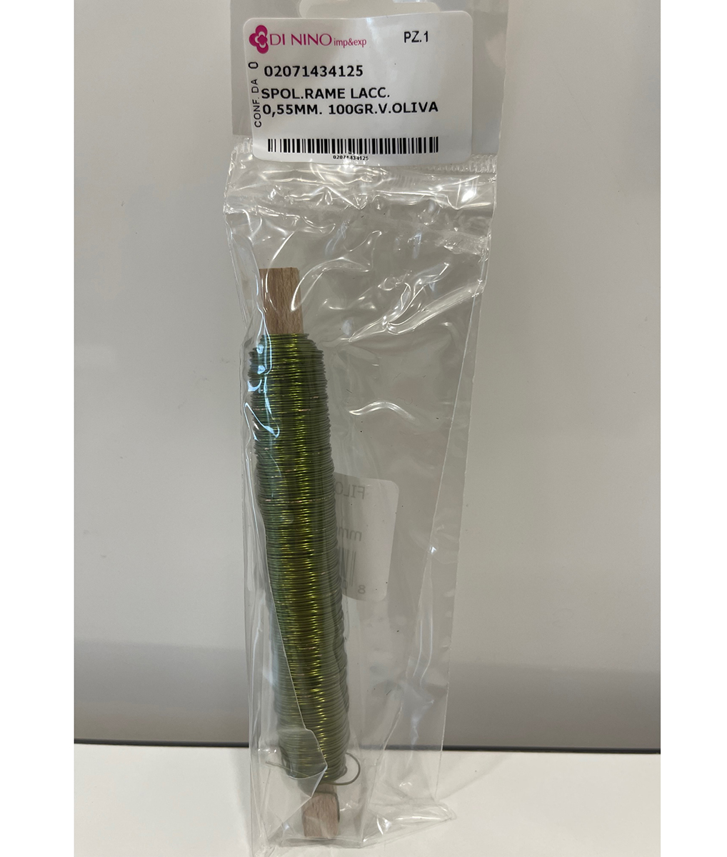 SPOL.RAME LACC. 0,55MM. 100GR.V.OLIVA