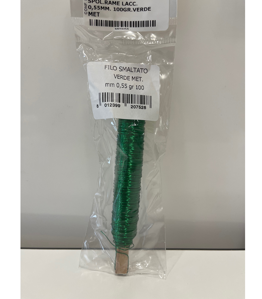 SPOL.RAME LACC. 0,55MM. 100GR.VERDE MET