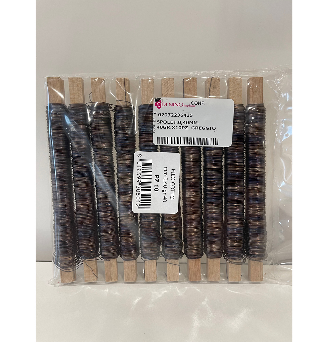 SPOLET.0,40MM. 40GR.X10PZ. GREGGIO