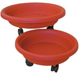 PORTAVASO C/RUOTE 28CM.BROWN