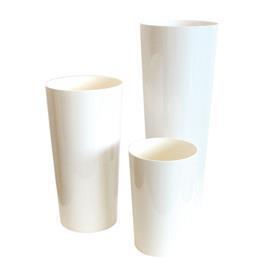 VASO DECOR D20 H48CM. LARGE BIANCO
