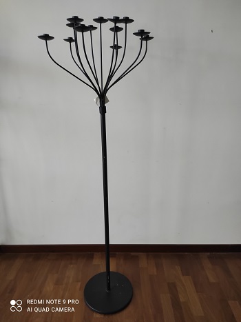 CANDELIERE FERRO H160CM. RUGG.SPECIALE