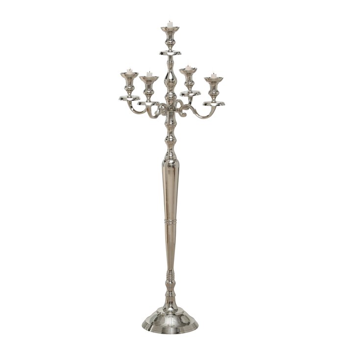 CANDELABRO VICTORIA H120CM.SILVER