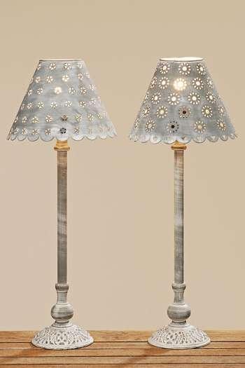 LAMP.DA TAVOLO FLEUR H59 MET.