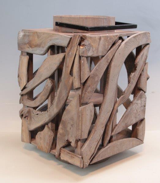 LANTERNA LEGNO 47CM.
