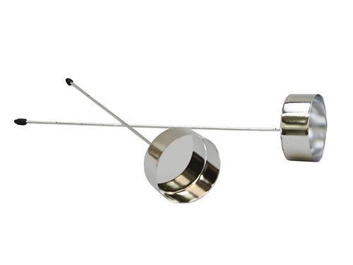 PORTACANDELA C/PICK 10PZ. 42MM. SILVER
