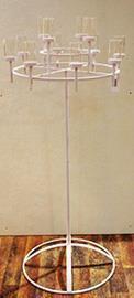 CANDELABRO MET. H126 D60CM.BIANCO