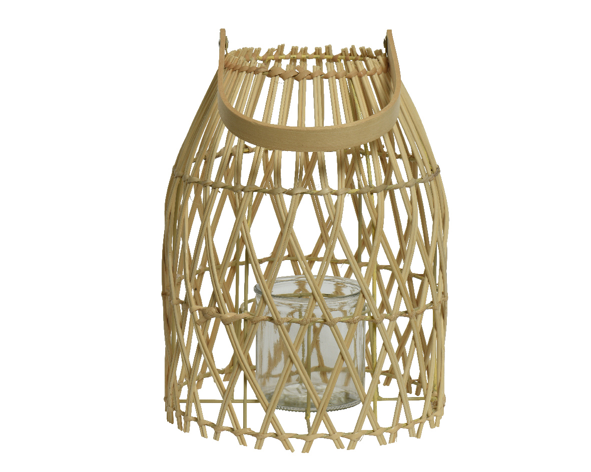 LANTERNA RATTAN D24 H31CM. NATURALE