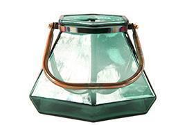 PORTACANDELA GIVANNO H13 D18CM. VERDE