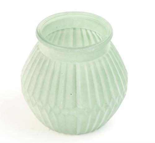 PORTACANDELA MERIDION H10 D12CM. VERDE MATT
