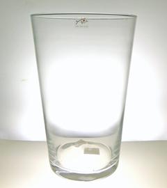 CONICAL VASE H35 D23CM. HOT CUT