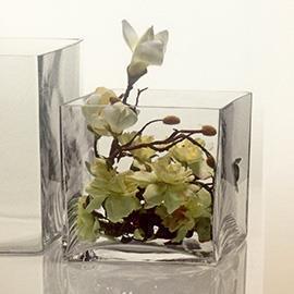 CUBO VETRO H20 20X20CM.
