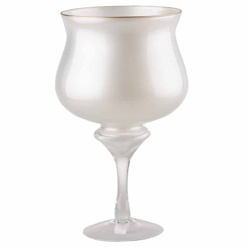 COPPA C/GAMBO H40 D21CM. BIANCO