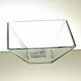 SQUARE BOWL H5,5 D12,5X12,5CM. AUT/CLEAR