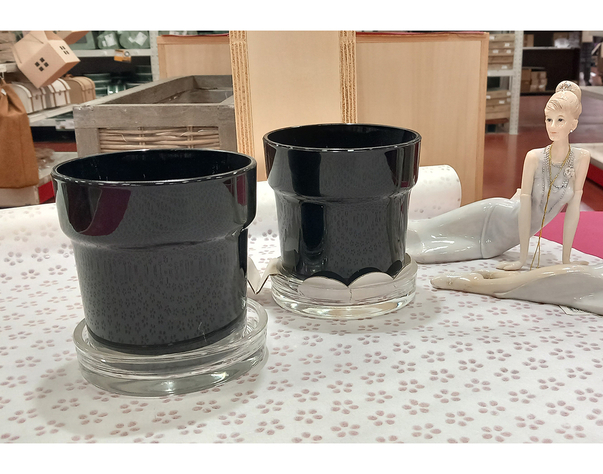 JUST POTS S/2PZ. DISPLAY BLACK