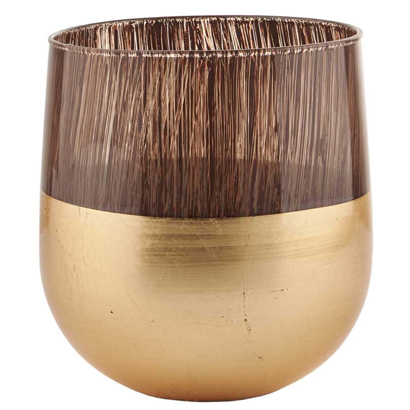 VASO UAU D13 H14CM. TUIA MARRONE