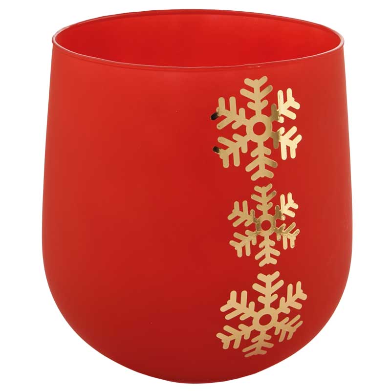 VASO UAU D13 H14CM. FAGGIO ROSSO