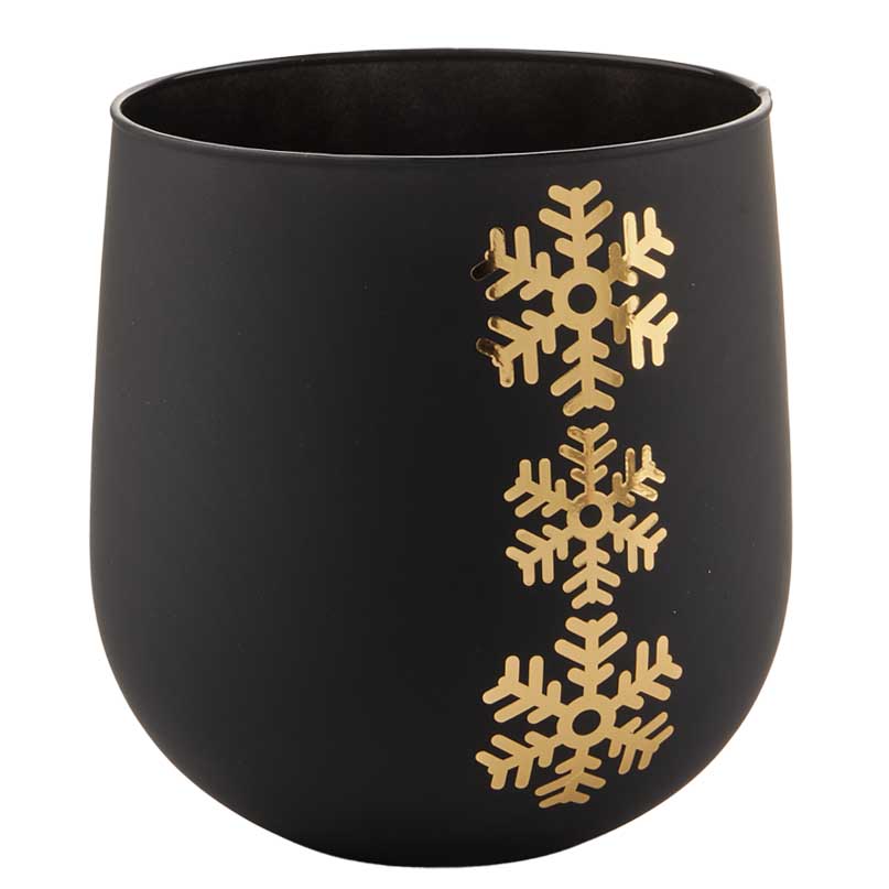 VASO UAU D13 H14CM. FAGGIO NERO