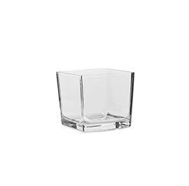 CUBO VETRO H12 D12X12CM.