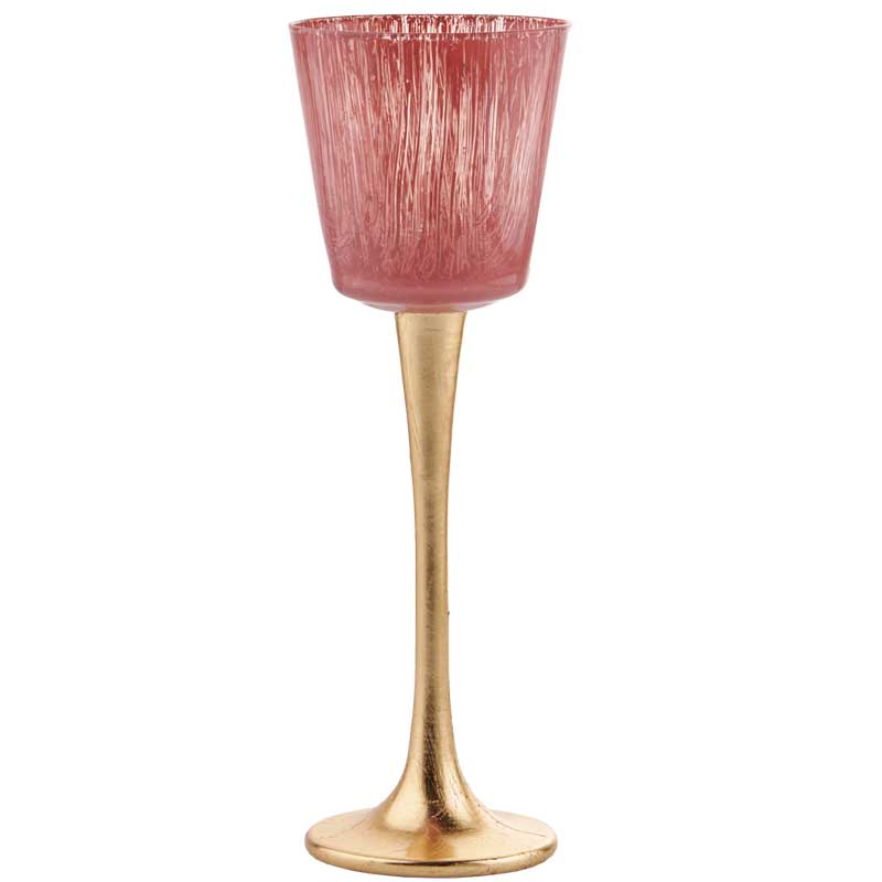 CALICE C/STELO D115 H.26 6PZ TUIA ROSA SC.