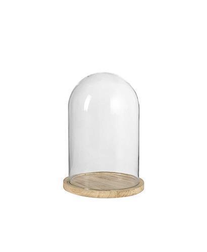 CAMPANA C/BASE LEGNO D13,5 H18CM.