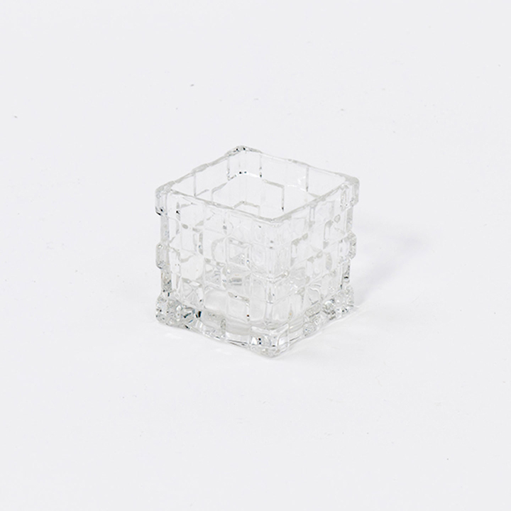 CUBO VETRO DIS/MATTONE 6X6CM.