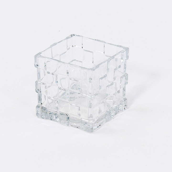 CUBO VETRO DIS/MATTONE 8X8CM.