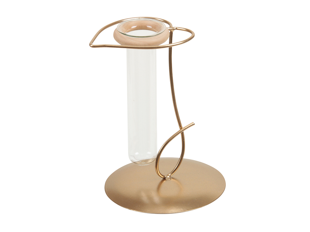 CUORE MET. PORTAFIALA H14CM.
