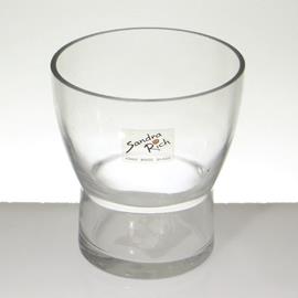GLASS FLOWER POT H.11 D.10CM.