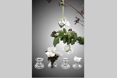VASE PICO H6 D6CM. 12PZ. CLEAR