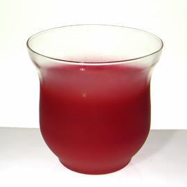 PORTACANDELA MEDIO H15 D16CM. ROSSO
