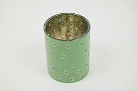 PORTACAND.VETRO POIS H9 D8CM.VERDE----NETTO---------------