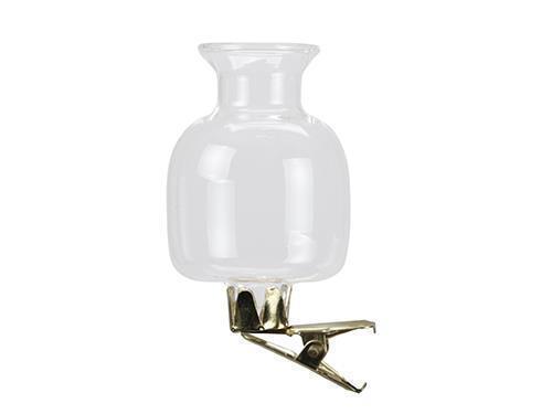 VASETTI C/CLIP 3PZ. D5,5CM. GLASS