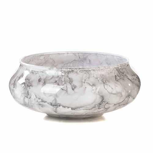 CIOTOLA GRANDE H10 D25CM. WEDD.MARBLE GRIGIO