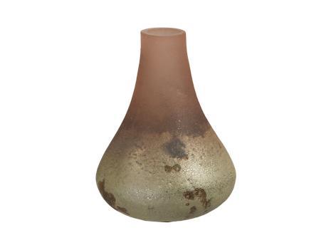 BOTTIGLIA VETRO SATIN. H11 D8CM. ROSA ANT.