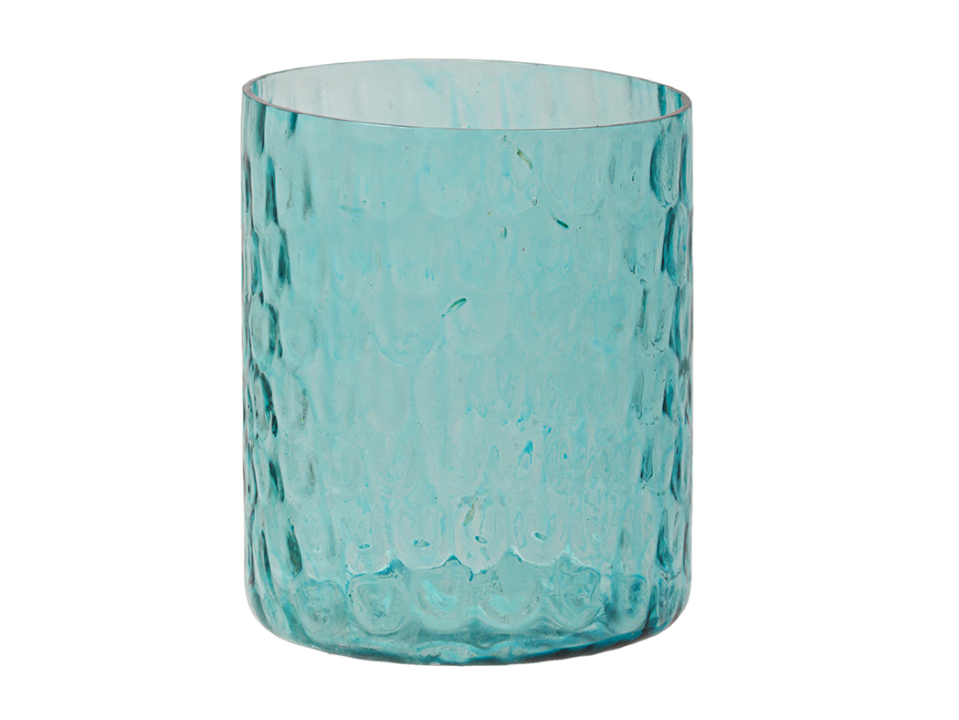 BICCHIERE COLOR H14 D11CM. CELESTE