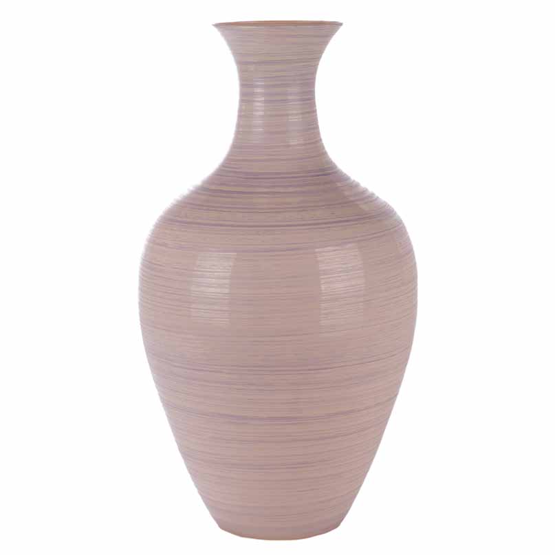 VASO A BOTTIGLIA H50 D27,5CM. RIG.LILLA