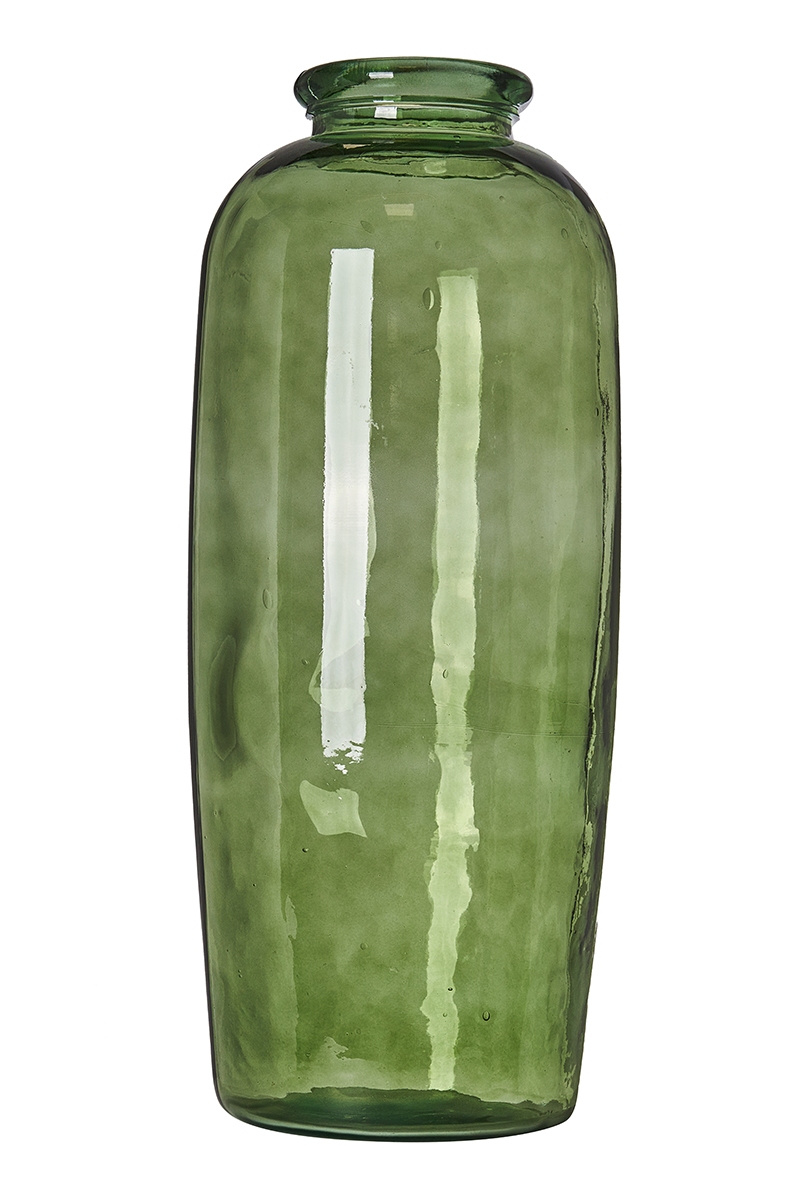 BOTTIGLIA VETRO H.70CM. VERDE