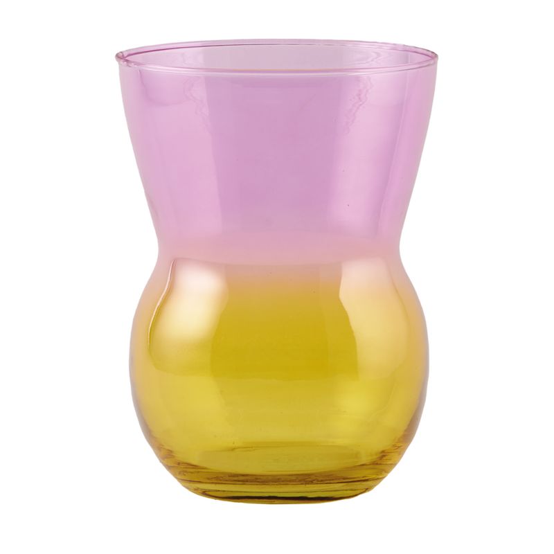 VASO PAY D14 H18CM. GIALLO /FUCSIA