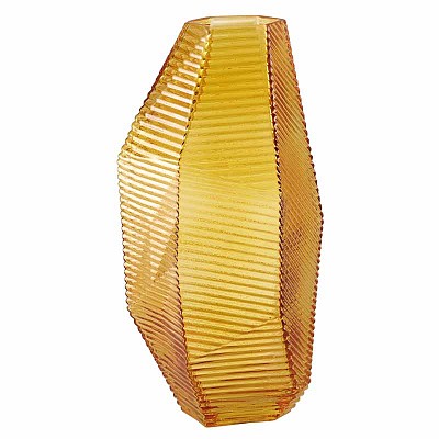 VASO ESAGONALE 15X10 H27CM. AMBRA