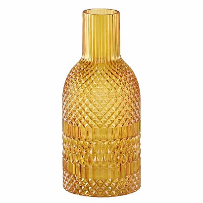 VASO FORMA BOTTIGLIA D11 H25CM. AMBRA