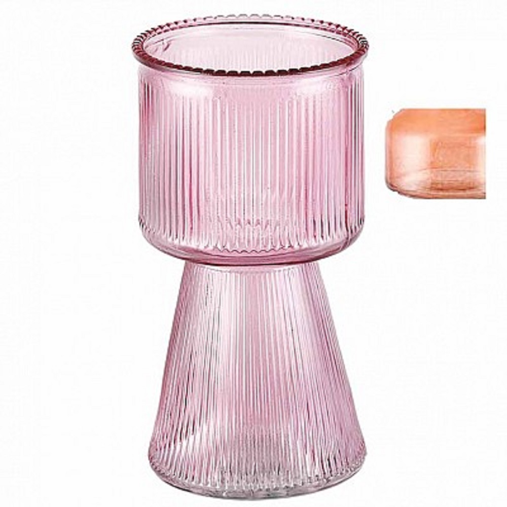 VASO STRIPED D10 H19CM. 2PZ. PESCA